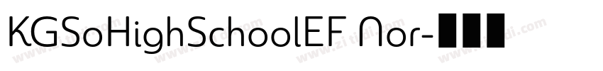 KGSoHighSchoolEF Nor字体转换